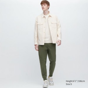 Pantalon Uniqlo Ultra Stretch Dry-ex Jogger Homme Vert | 9853653