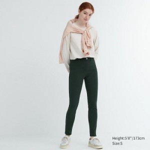 Pantalon Uniqlo Ultra Stretch Femme Vert | 1582629