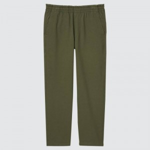 Pantalon Uniqlo Washed Jersey Ankle Length Homme Vert Olive | 69462