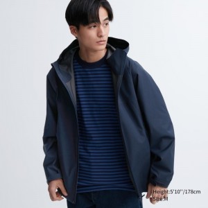 Parka Uniqlo Blocktech 3d Cut Homme Bleu Marine | 5477578