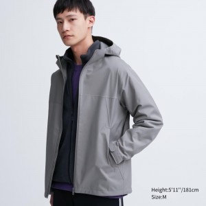 Parka Uniqlo Blocktech 3d Cut Homme Grise | 7356902