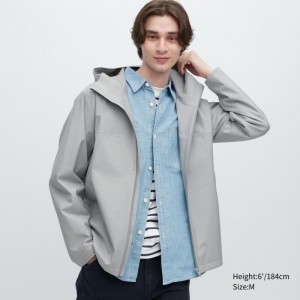 Parka Uniqlo Blocktech 3d Cut Homme Grise | 5880843