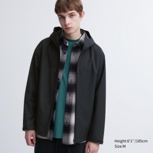 Parka Uniqlo Blocktech 3d Cut Homme Noir | 6359238