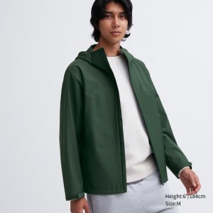 Parka Uniqlo Blocktech 3d Cut Homme Vert Olive | 2600869