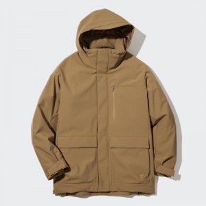 Parka Uniqlo Hybrid Down Homme Marron | 4536670