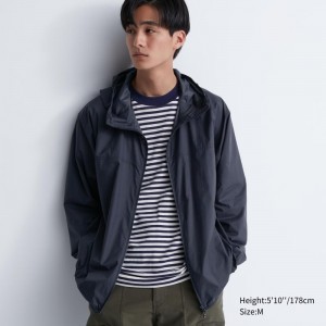 Parka Uniqlo Pocketable Uv Protection 3d Cut Homme Bleu Marine | 9765082