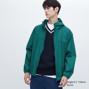 Parka Uniqlo Pocketable Uv Protection 3d Cut Homme Vert | 7890266
