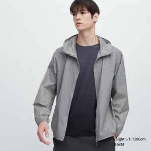 Parka Uniqlo Pocketable Uv Protection 3d Cut Homme Grise | 1402906