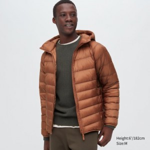 Parka Uniqlo Ultra Light Down 3d Cut Homme Marron | 6524574