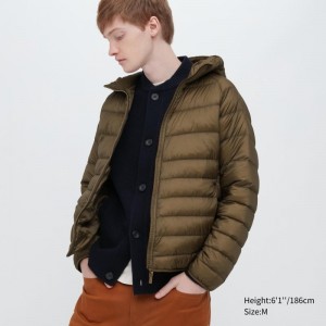 Parka Uniqlo Ultra Light Down 3d Cut Homme Marron | 3816147