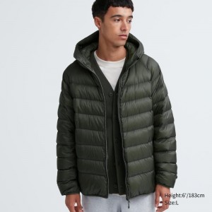 Parka Uniqlo Ultra Light Down 3d Cut Homme Vert Olive | 900631