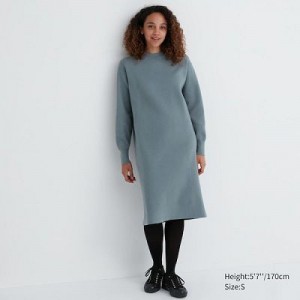 Peignoir Uniqlo Souffle Yarn Long-Sleeve Femme Vert | 1010656