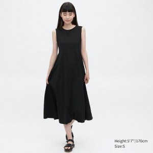 Peignoir Uniqlo Ultra Stretch AIRism Sleeveless Femme Noir | 2698558
