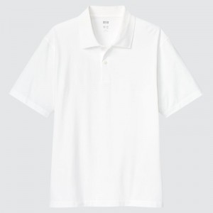 Polos Uniqlo Airism Homme Blanche | 5749454