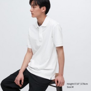 Polos Uniqlo Dry Pique Femme Blanche | 6674437