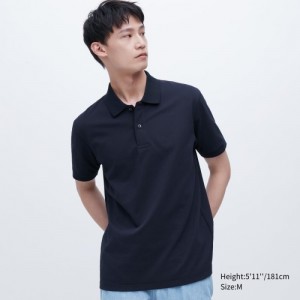 Polos Uniqlo Dry Pique Femme Bleu Marine | 3176322