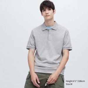 Polos Uniqlo Dry Pique Femme Grise | 3008385