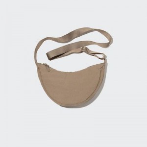 Sac Bandoulière Uniqlo Round Mini Femme Beige | 4496668