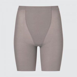 Short Uniqlo AIRism Support Body Shaper Unlined Half Femme Grise | 7059250