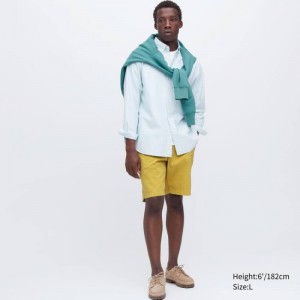 Short Uniqlo Chino Homme Jaune | 342432