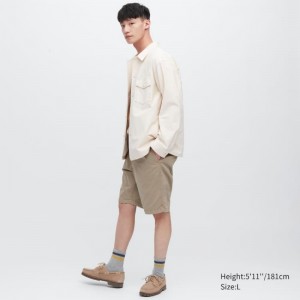 Short Uniqlo Chino Homme Marron | 4540092