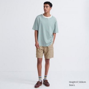 Short Uniqlo Geared Femme Beige | 6555426