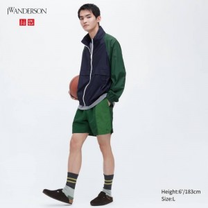 Short Uniqlo Jw Anderson Colour Block Active Utility Homme Vert | 597534