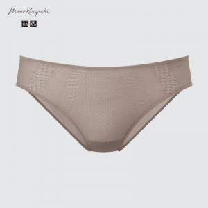 Short Uniqlo Mesh Regular Femme Marron | 4570503