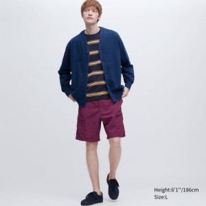 Short Uniqlo Nylon Utility Geared Homme Violette | 9792366