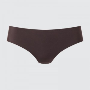 Slips Uniqlo AIRism Ultra Seamless Regular Femme Marron | 4098628