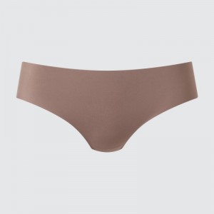 Slips Uniqlo AIRism Ultra Seamless Regular Femme Marron | 9117061