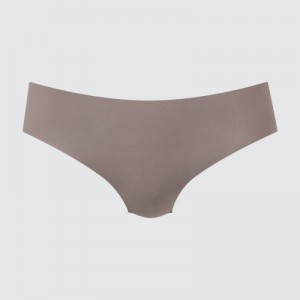 Slips Uniqlo AIRism Ultra Seamless Regular Femme Marron | 4827369