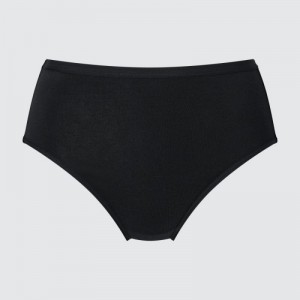 Slips Uniqlo High Rise Basic Femme Noir | 700543