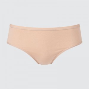 Slips Uniqlo Mid-Rise Femme Beige | 8729195