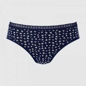 Slips Uniqlo Mid-Rise Femme Bleu Marine | 1970155