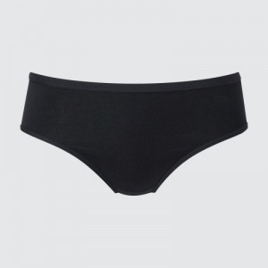 Slips Uniqlo Mid-Rise Femme Noir | 672359