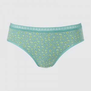 Slips Uniqlo Mid-Rise Femme Vert | 4267135