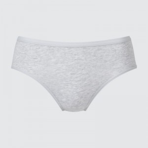 Slips Uniqlo Mid Rise Basic Femme Grise | 7748108