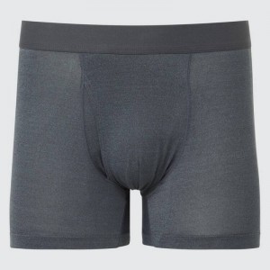 Sous Vêtement Uniqlo Airism Heather Boxers Homme Grise | 1460406