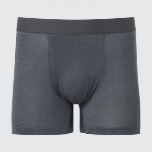 Sous Vêtement Uniqlo Airism Heather Boxers Homme Grise | 485436