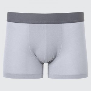 Sous Vêtement Uniqlo Airism Heather Low Rise Boxers Homme Grise | 3596961