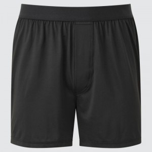Sous Vêtement Uniqlo Airism Loose Fit Boxers Homme Noir | 9028225