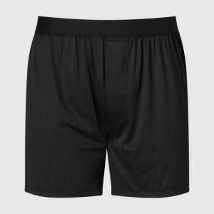 Sous Vêtement Uniqlo Airism Loose Fit Boxers Homme Noir | 1029076