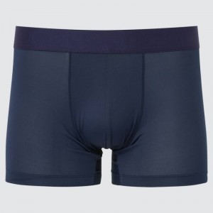 Sous Vêtement Uniqlo Airism Low Rise Boxers Homme Bleu Marine | 167815