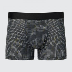 Sous Vêtement Uniqlo Airism Low Rise Printed Boxers Homme Grise | 2929128