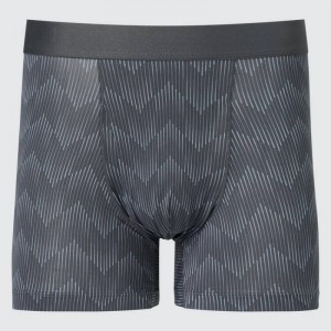 Sous Vêtement Uniqlo Airism Printed Boxers Homme Grise | 7795548