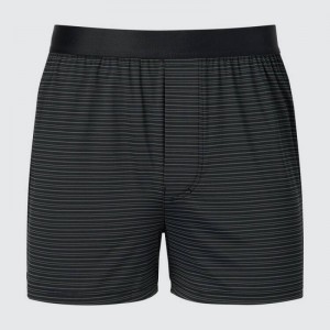 Sous Vêtement Uniqlo Airism Trunks Homme Noir | 1629507