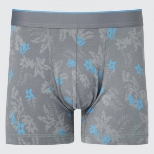 Sous Vêtement Uniqlo Cotton Low Rise Printed Boxer Homme Grise | 7340876