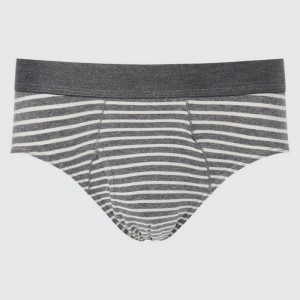 Sous Vêtement Uniqlo Striped Homme Grise | 193877