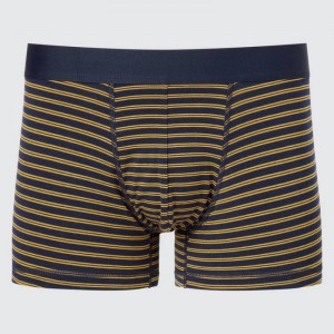 Sous Vêtement Uniqlo Supima Cotton Striped Low Rise Boxer Homme Marron | 6437627